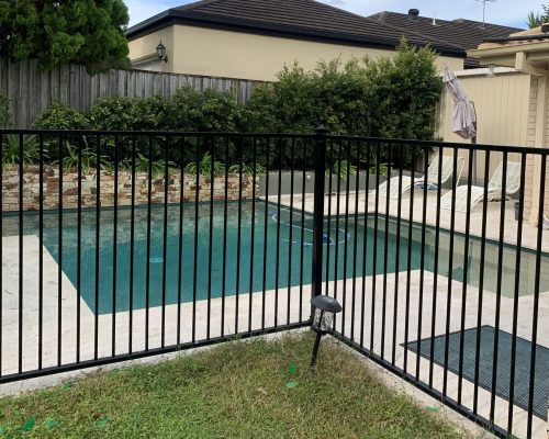 flat top pool fence